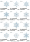 Preview: Stickdatei Set 12 Snowflakes (10x10)